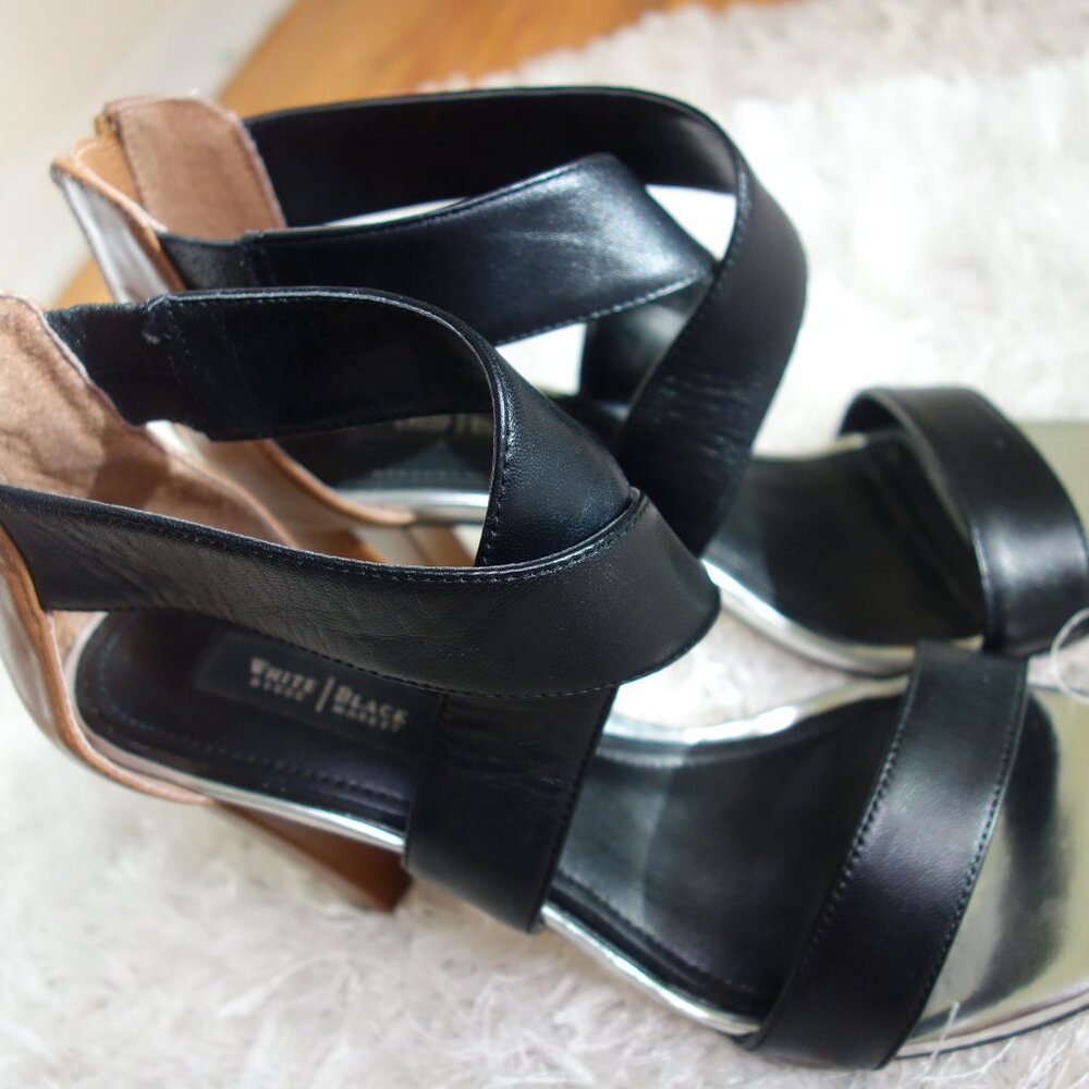 White House Black Market Women's Black and Tan Courts Heels Size 7.5M